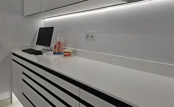 zona de trabajo de la clínica